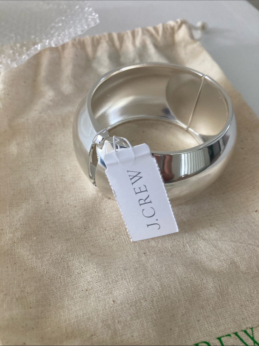 JCrew sculptural hinge bracelet